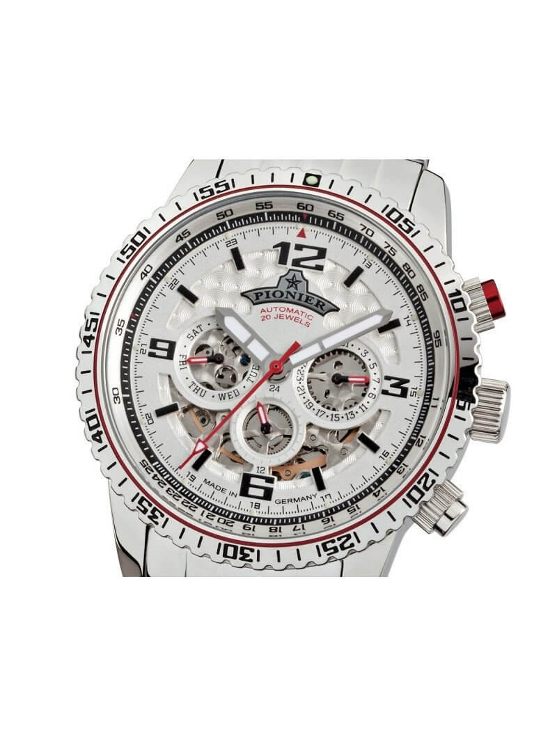 Automatic Barbados by Pionier Germany GM-509-5 | Silver |