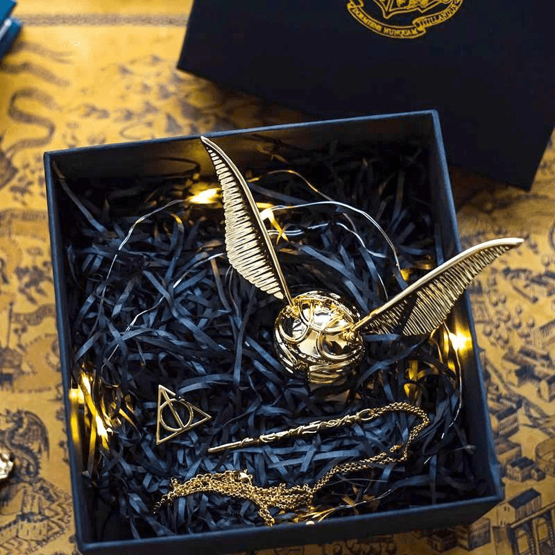 Diyion | Magical Harry Potter Golden Snitch Ring (Free Box)