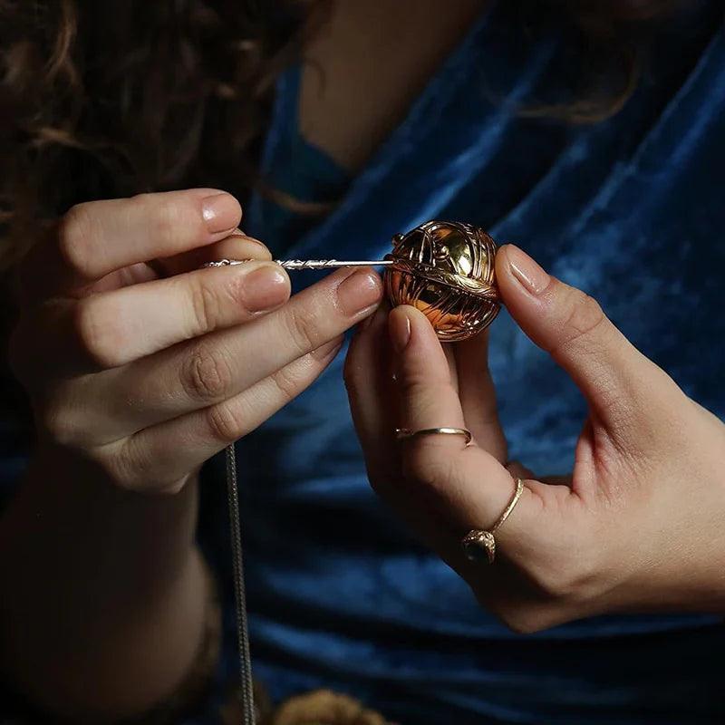 Diyion | Magical Harry Potter Golden Snitch Ring (Free Box)