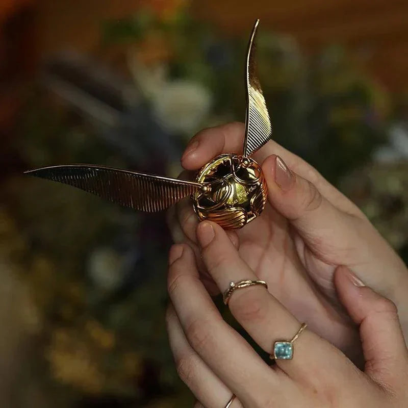 Diyion | Magical Harry Potter Golden Snitch Ring (Free Box)