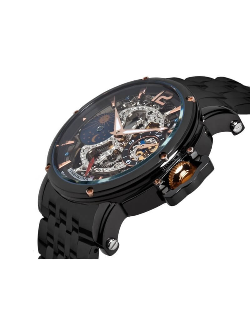 Dual-time Copacabana GM-104-9 |Black| by Theorema, Germany