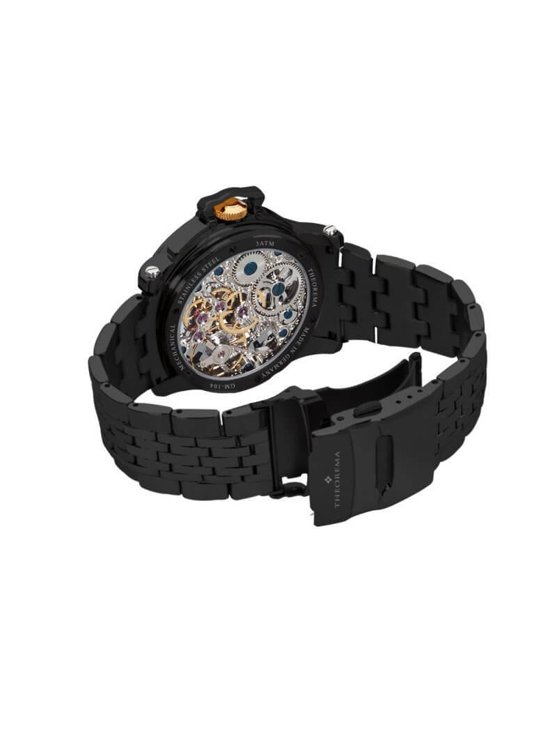 Dual-time Copacabana GM-104-9 |Black| by Theorema, Germany