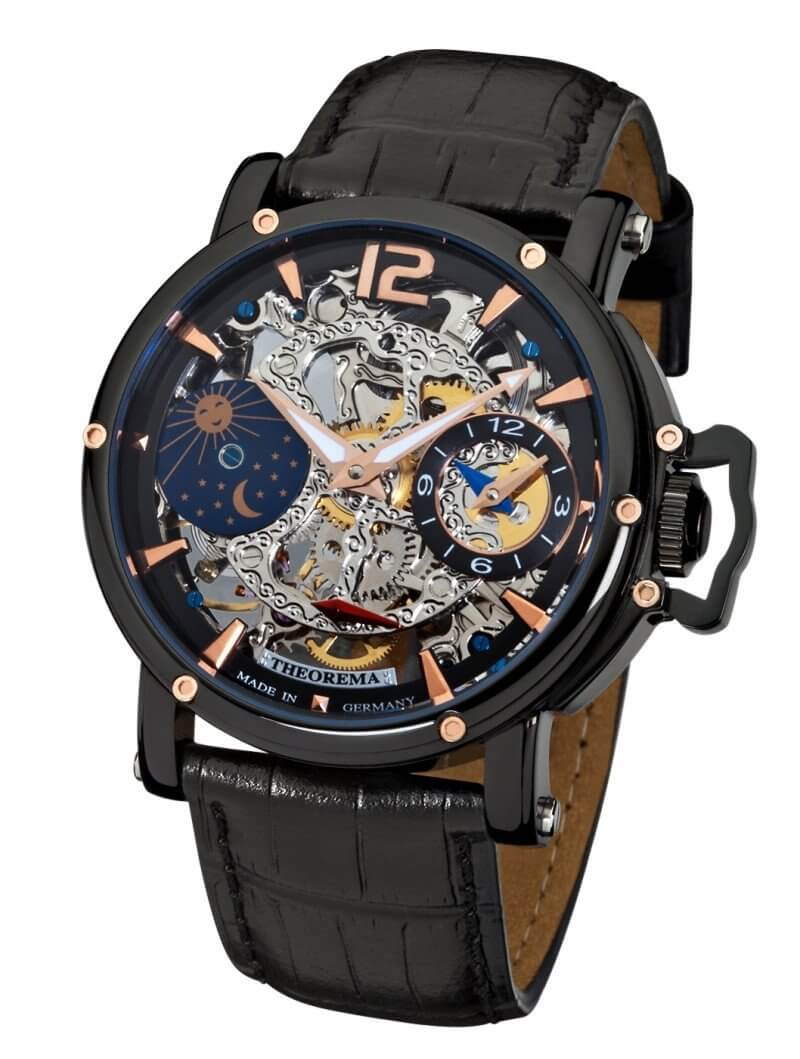 Dual-time Copacabana GM-104-3 |Black| by Theorema, Germany