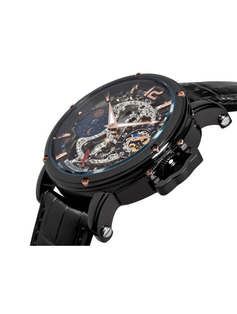 Dual-time Copacabana GM-104-3 |Black| by Theorema, Germany