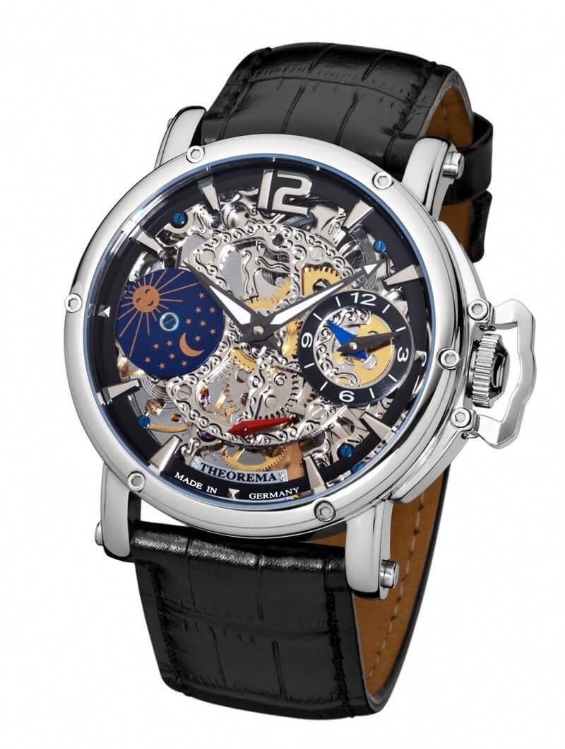 Dual-time Copacabana GM-104-1 |Silver| by Theorema, Germany