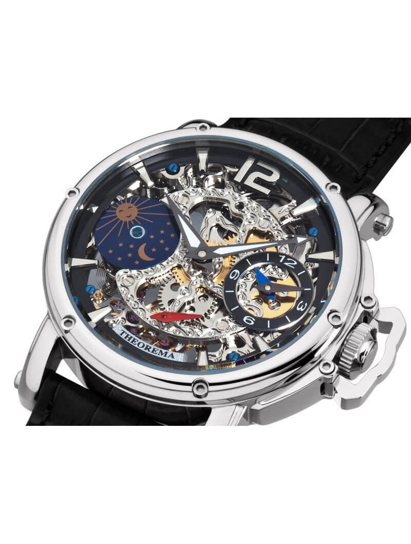 Dual-time Copacabana GM-104-1 |Silver| by Theorema, Germany