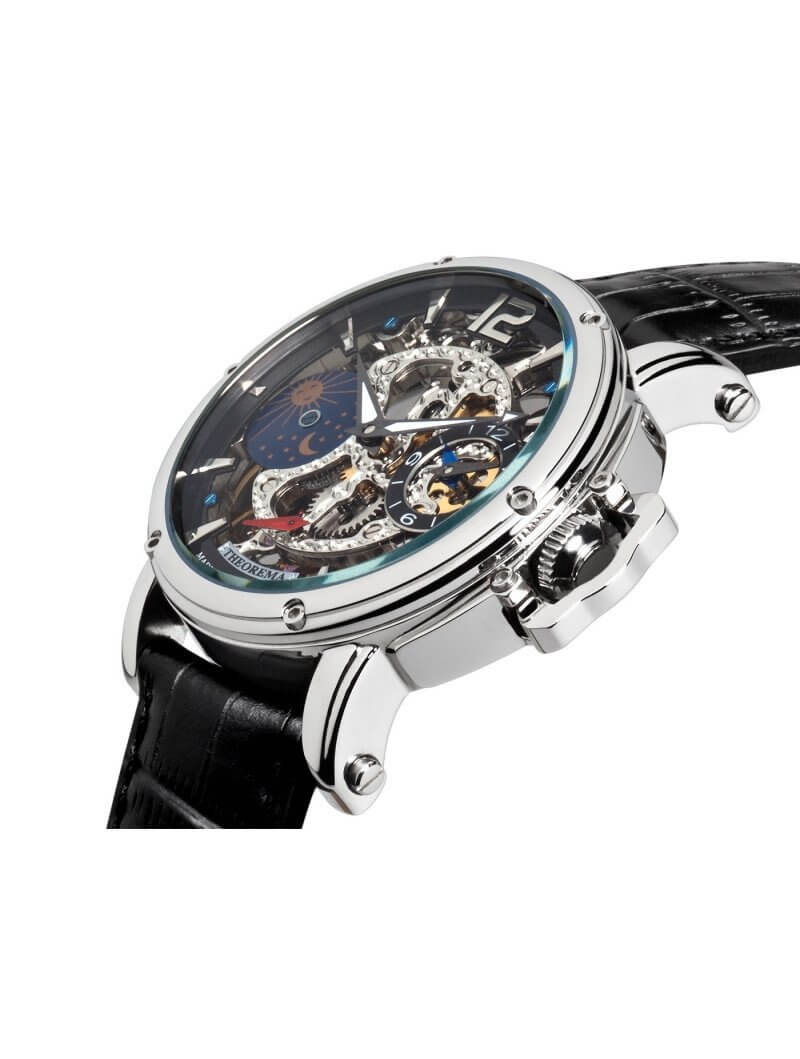 Dual-time Copacabana GM-104-1 |Silver| by Theorema, Germany