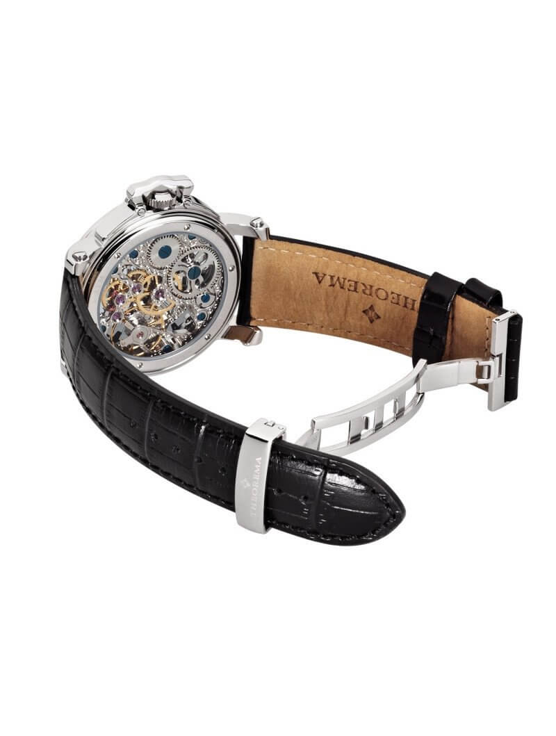 Dual-time Copacabana GM-104-1 |Silver| by Theorema, Germany