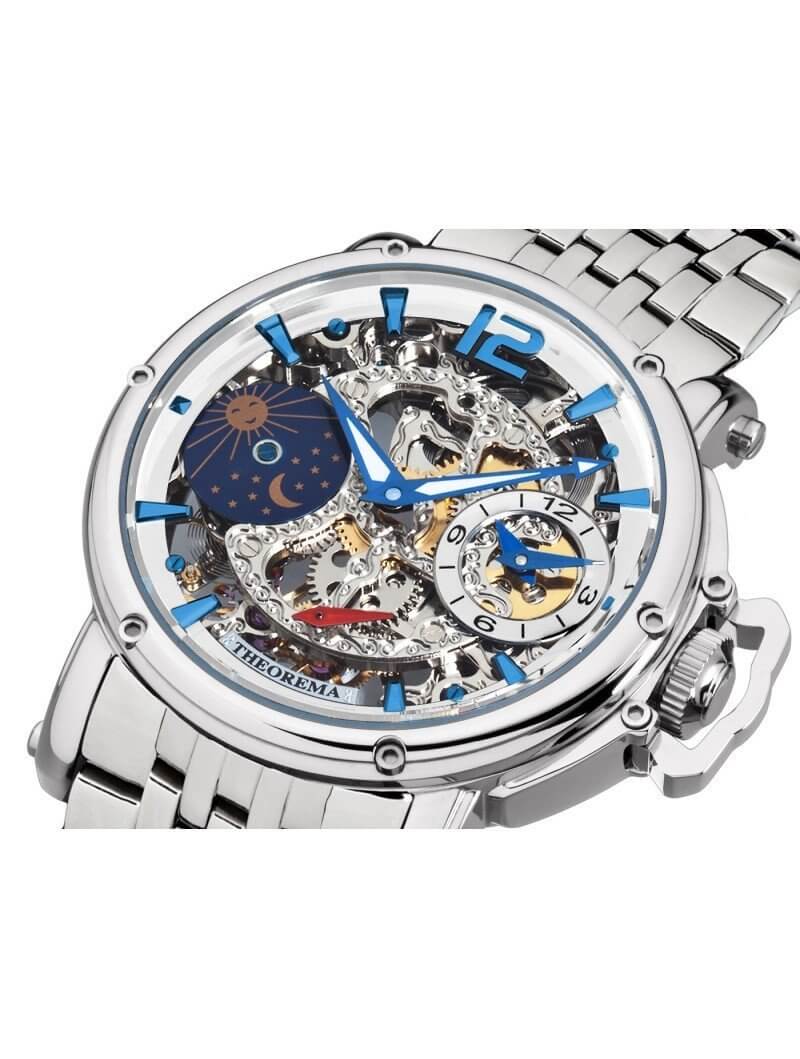 Dual-time Copacabana GM-104-6 |Silver| by Theorema, Germany