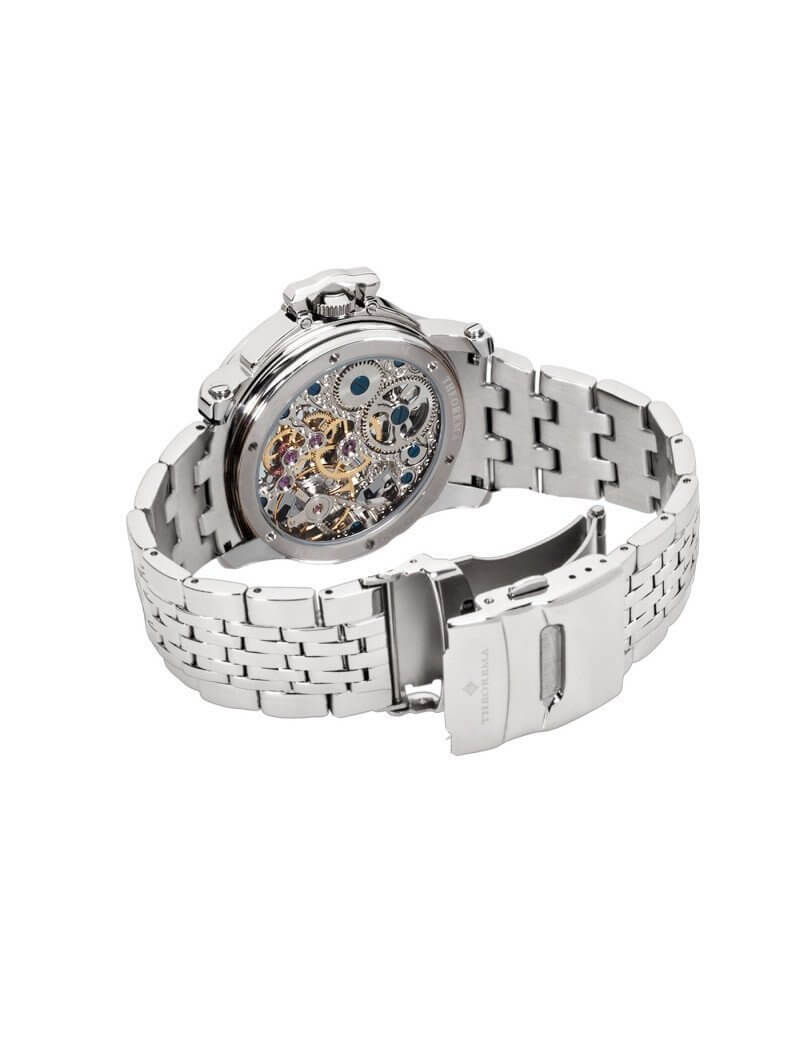 Dual-time Copacabana GM-104-6 |Silver| by Theorema, Germany